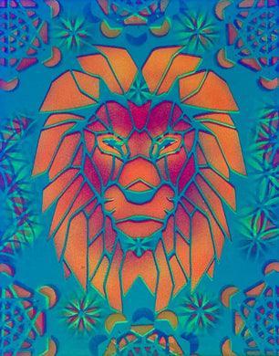 Leo the Lion Glow in the Dark Original Canvas 11x14