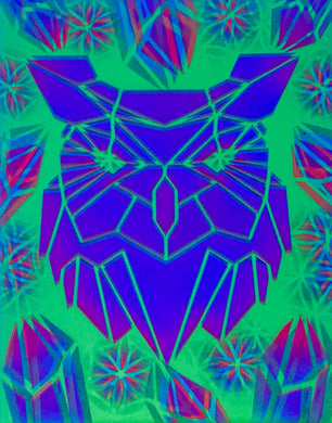 Owl Glow in the Dark Original Canvas 8x10