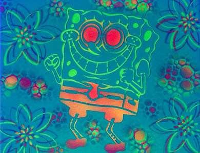 Sponge Bob Glow in the Dark Original Canvas 8x10