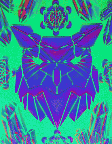 Hyphy Owl Glow in the Dark Original Canvas 11x14
